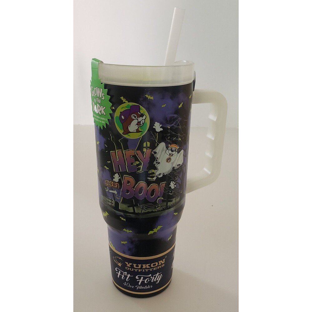 2024 Buc-ee’s Halloween Tumbler 40oz “Hey Boo!” Glow In Dark Buccees Bucees Cup